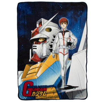 Gundam Mobile Suit Original Cover Throw Blanket - BUCKET POPCORN